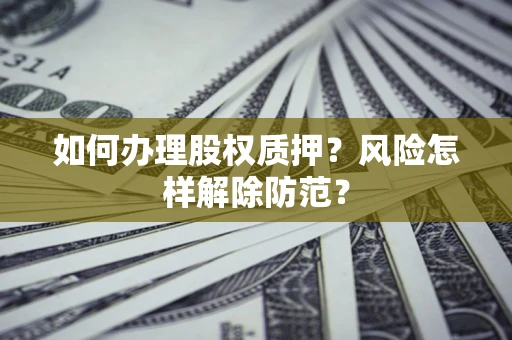 济南如何办理股权质押？风险怎样解除防范？